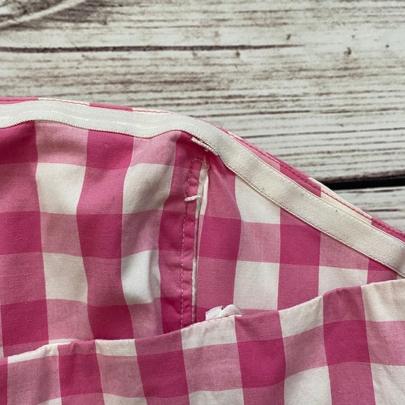 LILLY PULITZER Pink Gingham Strapless Dress - Picture 14 of 16